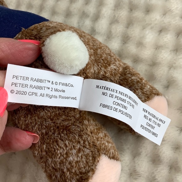 Peter Rabbit 8 inch Plush Bunny Rabbit Holding Carrot Stuffed Animal Toy 🥕 - Picture 8 of 9